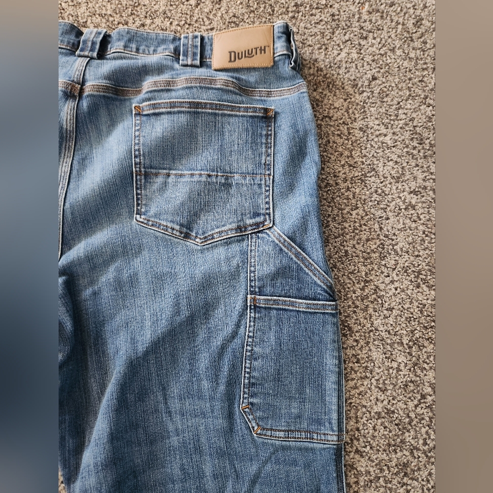 Duluth Mens 42x28 Ballroom Double Flex Carpenter Jeans - Picture 11 of 12